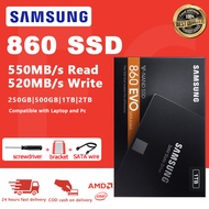 [24h Ship] Samsung SSD 860 EVO 250GB 500GB 1TB SATA 3 2.5 Inch Internal Solid State Drive For Laptop Desktop PC
