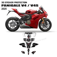 For panigale V4 Motorcycle 3D Resin Protective Sticker Kit Decorative Accessories Compatible with V4