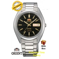 (Men) ORIENT 3 STARS AUTOMATIC FAB00007B Day & Date Display Stainless Steel Men Watch