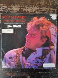 ROD STEWART TWISTIN' THE NIGHT AWAY แผ่นเสียง vinyl 7" EP 45 rpm สภาพกำลังฟังได้ดี