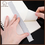 YELGIRL 3pcs Deckle Edge Ruler, Cutting Paper Measuring Embossing Irregular Edge Ruler, Metal Craft 