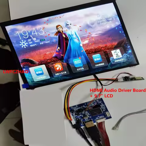 HDMI Audio Controller Driver Board Monitor Kit for Ipad 2 1024X768 9.7" LP097X02 SLQ1 SLQE SLN1 SLP1