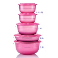 [2.1L 1 unit]Tupperware Pink Quartz Serving Bowl 2.1L (1 unit)