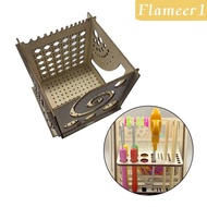 [flameer1] Crochet Yarn Bowl Multifunctional Lightweight Crochet Holder Removable Wood Yarn Organizer