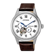 Citizen NP1020-15A Analog Automatic Brown Leather Strap Men Watch