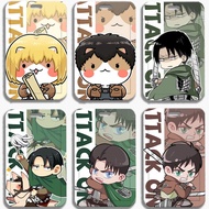 Anime Cartoon Attack On Titan Allen Q Version DIY Student Name Card Holder ID Card Cover ABS Protection MRT Case