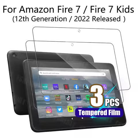 Screen Protector for Amazon Fire 7 2022/Fire 7 Kids 2022 (12th Generation,7 inch) Tempered Glass Ant