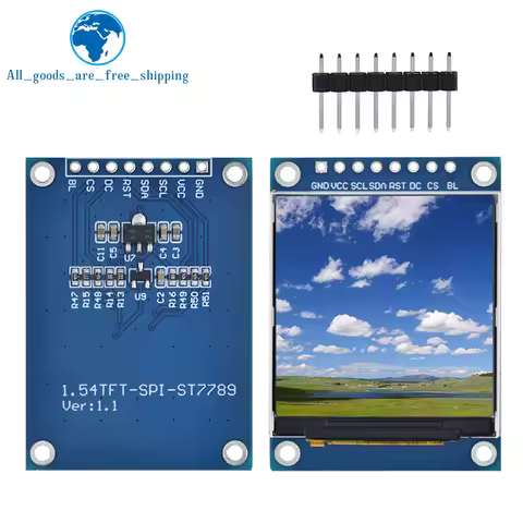 TZT 1/3PCS 1.54 Inch 1.54" Full Color TFT Display Module HD IPS LCD LED Screen 240x240 SPI Interface