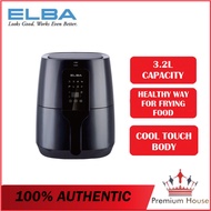 ELBA Air Fryer Large 3.2L Capacity Touch Control Panel With LED Display EAF-J3213D(BK) EAF-J3213D