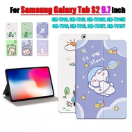 For Samsung Galaxy Tab S2 9.7 (2015) SM-T810 SM-T815 SM-T813N SM-T819N SM-T819 SM-T813 SM-T815Y SM-T819Y Tablet Protective Case Fashion Cartoon Anime Flip Stand Cover