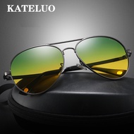 KAUO Day Night Vision Goggles Driver's Glasses for Men Photochromic Mens Sunglasses Polarized UV400 Male Sun Glasses 7759