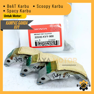Kampas Ganda KVY Kampas Kopling Sentrifugal Kualitas Original Honda Beat Karbu Scoopy Karbu Spacy Ka