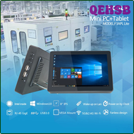 QEHSB Higole F3APL Fanless 8" Intel N3350 Mini PC Windows 10 WiFi 4G 64G Touch Screen All in One PC Desktop Tablet Industrial Computer HSRJH