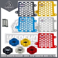 Radiator Cover & Radiator Cover HRC CNC Aluminum Vario 125/150–Choice of the Variant of the/ Cover, 