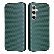 Case for Samsung A20S A21S A22 Phone Case A23 A24 A25 Flip Cover Leather Case Samsung A31 A32 A33 A34 Phone Leather Case A42 A51 A53 A73 A82 Carbon Fiber Magnetic Case