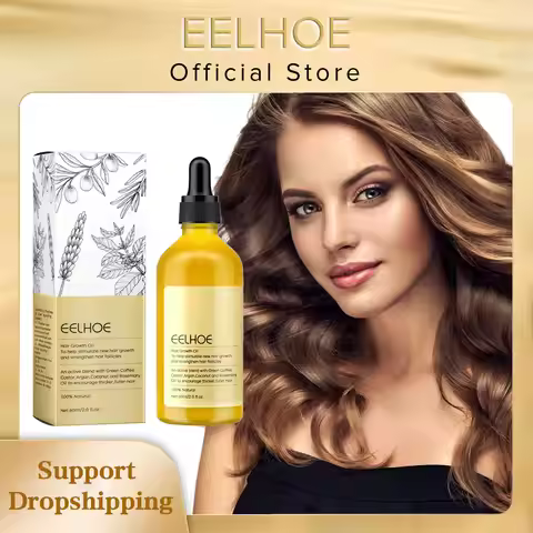 EELHOE Natural Rosemary Hair Growth Essential Oil Smooth Hair Strengthening Repair Hair Loss Prevent