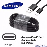 Original Samsung Type C Fast Charging for Note 8 / S8 / S8+ Plus / Data / USB / Cable (1.5 Meters) (Black)