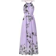 【Ready Stock】♡baju pantai wanita rok panjang Speed Tong EBAY Explosion Summer Women's Bohemian Print