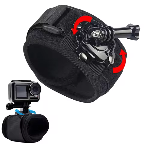 360 Degree Rotating Wrist Strap for Gopro Hero 12 11 10 9 8 Black 7 6 5 4 3 2 Silver White Max Sessi