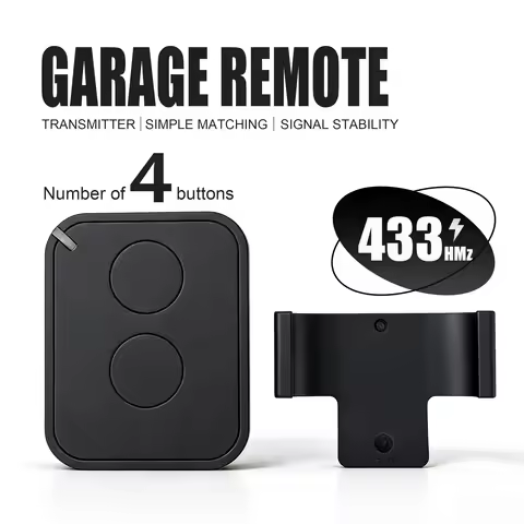 One-Click Pairing Garage Door Remote, 2/4-Button 433MHz Rolling Code Control, Compatible with ERA ON