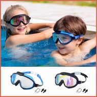 Kids Swim Goggles Anti-Fog Wide View Swimming Glasses with Nose Clip & Earplugs Swimming Goggles Kid