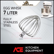 GOLDEN BULL FOOD MIXER 7 LITER EGG WHISK FULLY STAINLESS STEEL