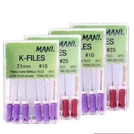 Dental Root Cannal Endo K File 21mm 25mm 28mm 31mm Stainless Steel Endodontic Instruments
