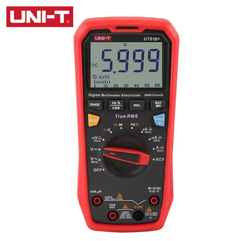 UNI-T True RMS Digital Multimeter UT61E UT61E+ UT61B+ UT61D+ 1000V AC/DC Duty cycle NCV Diode test O