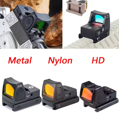 Tactical Airsoft Metal Nylon RM Red Dot Sight Scope 2.5 MOA 20mm Rail KSA KWC G17 G19 Mount Hunting 