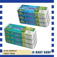 Cutie Compact  Bathroom Tissue Cutie Compact Toilet Rolls 10rolls 2 ply
