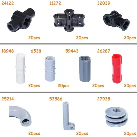 Technical Part MOC Axle Bushing Shaft Bolt Connector Peg Cross Building Blocks 24122 11272 32039 653