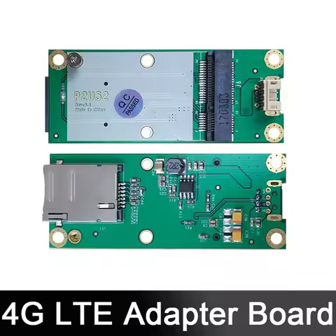 4G LTE Development Board Industrial Mini PCIe To USB Adapter W/SIM Card Slot P2U52 for WWAN/LTE 3G/4