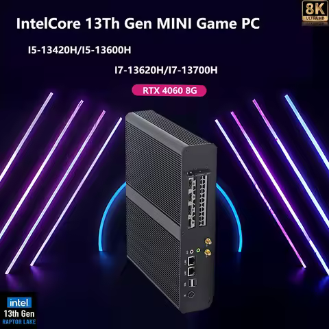 Aittact 13Th Gen Gaming Mini PC Intel Core i5-13600H/i7-13700H With GPU Nvidia RTX 4060 8G Windows 1