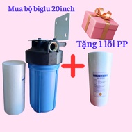 BỘ LỌC ĐƠN BIGBLUE 10IN LỌC ĐẦU NGUỒN 10IN GỒM LY LÕI PASS TREO TAY VẶN.REN 34