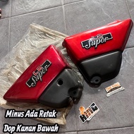 MERAH Battery cap tepong kempol battery cover yamaha l2uper l2sn right redKiri emblem set