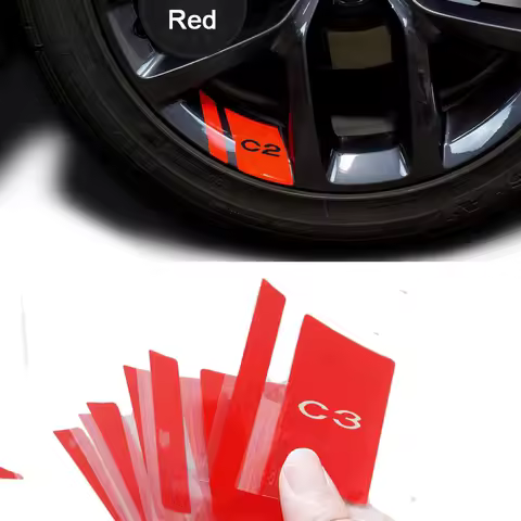 6Pcs Car Wheel Sticker For Citroen C1 C2 C3 C4 C5 C6 Auto Accessories
