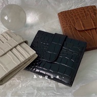 ((Aug.)Korea Daigou bucks & leather Handmade Cowhide Short Clip