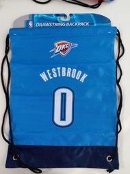 USA NBA basketball star OKC thunder Russell Westbrook sport equipment backpack drawstring bag 美國籃球明星