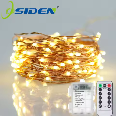 Led Fairy lights 5M10M20M Copper Wire 3XAA Battery Operated 8Mode Christmas Wedding Party Decoration