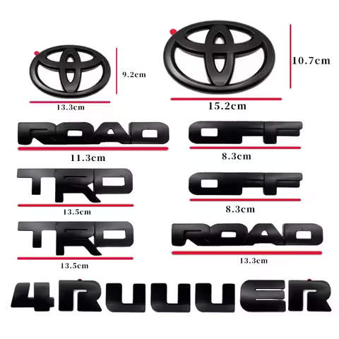 Autocollants de protection ABS pour Toyota 4Runner TRD 2010*2024, accessoires modifiés pour grille a
