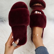 Furry slippers furry slippers Foreign Trade furry slippers Women Autumn Winter Indoor Lazy People Fl