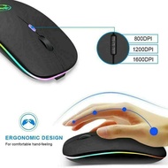 Wireless Rechargeable Bluetooth RGB Mouse