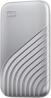 Western Digital 2TB My Passport SSD External Portable Solid State Drive, Silver, Up to 1,050 MB/s, USB 3.2 Gen-2, USB-C, USB-A Compatible - WDBAGF0020BSL-WESN