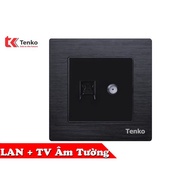 Genuine Tenko TK-F71-B-57 Black In-Wall TV Cable with LAN(RJ45)