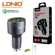LDNIO C703Q Auto-ID 3USB Port Quick Charge 3.0 Fast Charging Car Charger