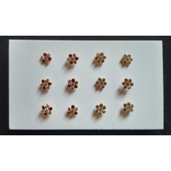 GOLD POLISHED MUKUTHI-NOSE PIN 1 PCS (NOT 916)