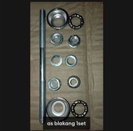 1SET AS DEPAN BELAKANG DAN KLAKER . Batang Poros As Roda Sepeda Alat Reparasi Pit Tuas Poros Padat. 