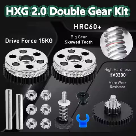 All Metal Extruder HGX Lite Extruder 2.0 For CR10S/Ender 3/Ender 3 V2/VORON Hardened Steel Helical R