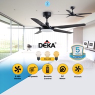 [𝐍𝐄𝐖] DEKA Ceiling Fan DX56 With LED Remote Control 5 ABS Blades 56" 42" DC Motor 7+7 Speed Kipas Siling air cooler