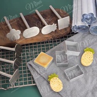 Pineapple cake mold press in many designs